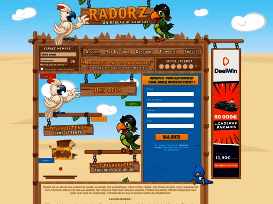 Radorz jeux gratuits
