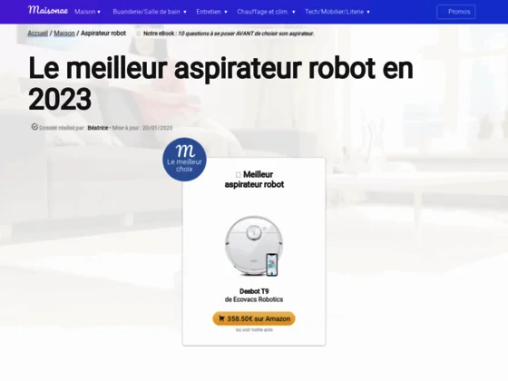 Mon aspirateur robot