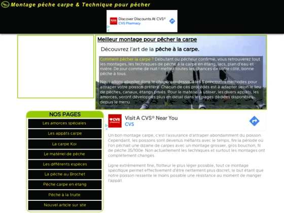 les différentes espèces de carpe