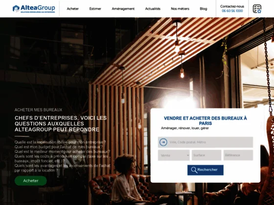 Altea, agence immobilière en vente, achat, location de bureau