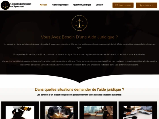 Conseil juridique par un conseiller juridique en ligne et au téléphone