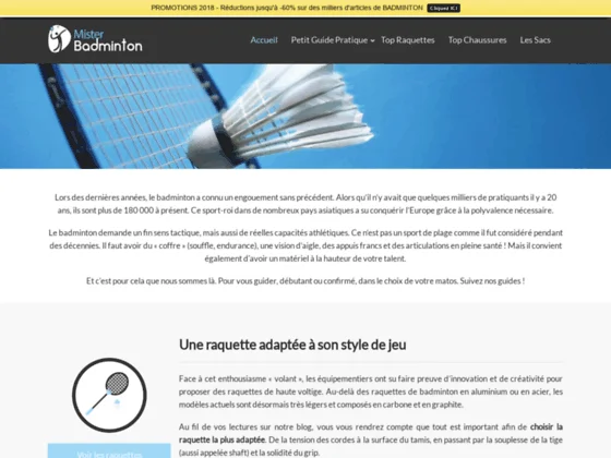 Misterbadminton.fr