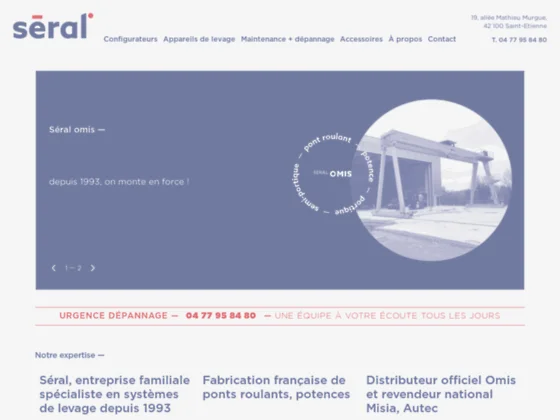 Seral OMIS Sud France, solutions de levage