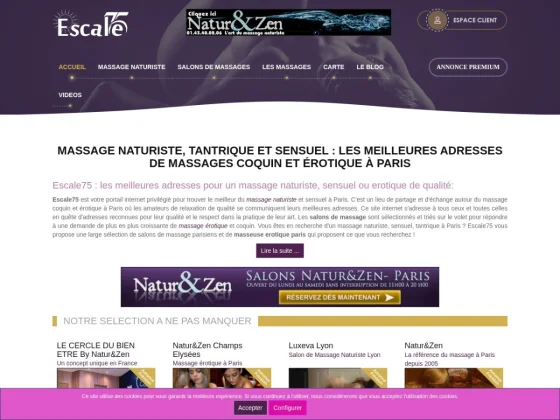 Massage naturiste paris