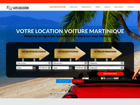 Location voiture en Martinique - Auto Car Location