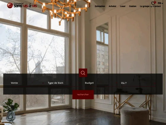 Agence immobilière Sans Vis-à-Vis, Propriétés d'excellence: vente, achat, location