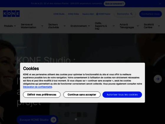 Ascenseurs KONE pour bâtiments neufs