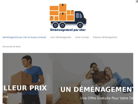 Expert du déménagement pas cher en Suisse