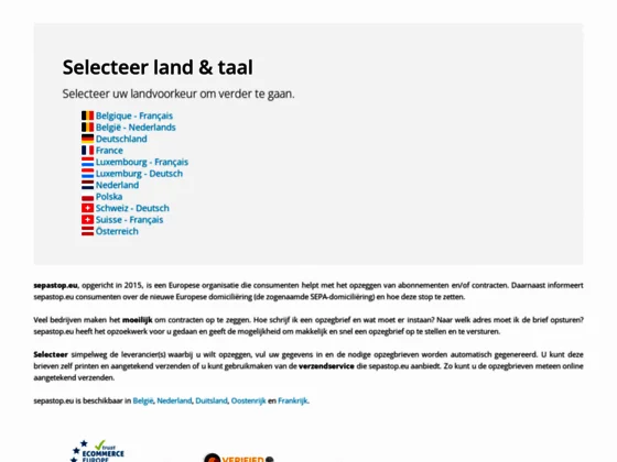 Sepastop Service de Résiliation En Ligne