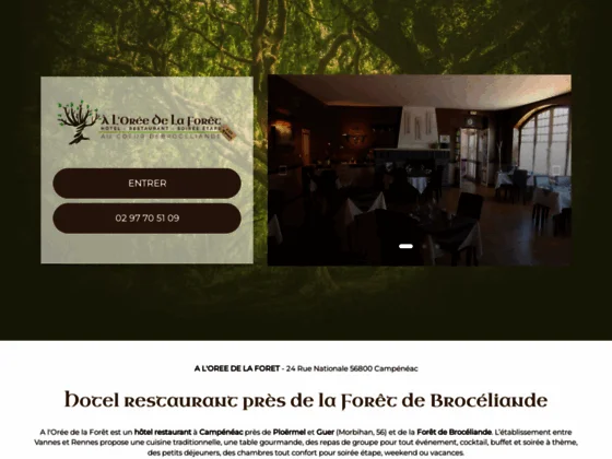 Hôtel séminaires foret de brocéliande