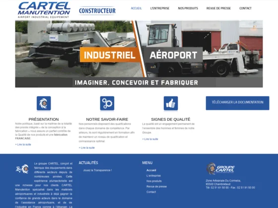 Matériels industriels et aéroportuaires.