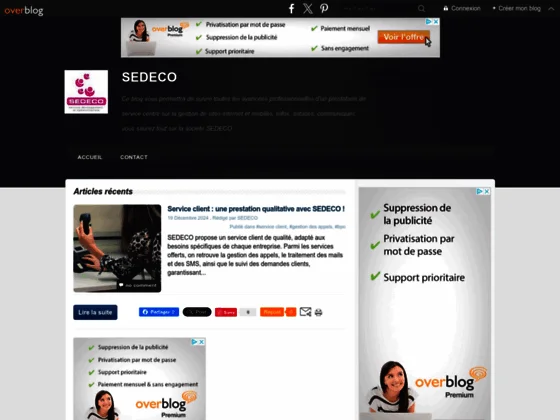 SEDECO, services et référencement