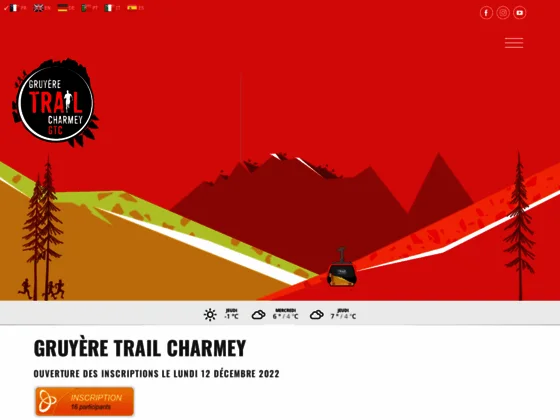 Course en sentier à Charmey (Suisse)