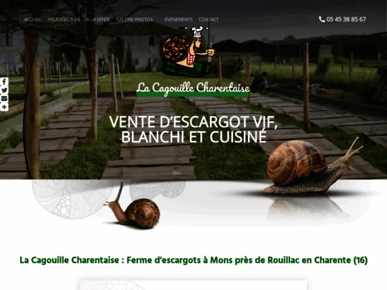 Héliciculture et vente de naissains en Charente 