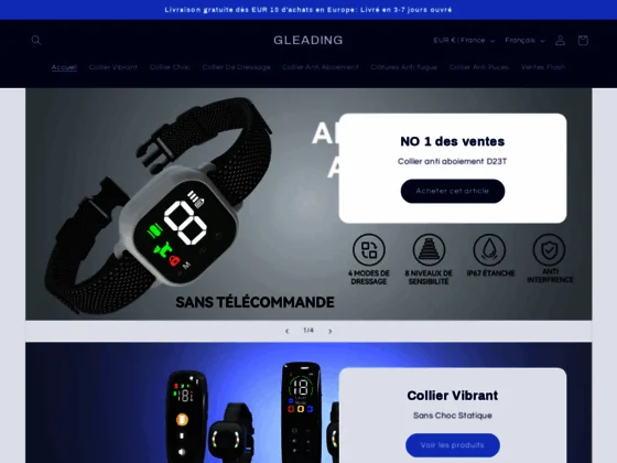 GLEADING Fournisseurs de service de cols pour chiens