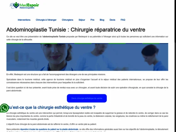 Chirurgie ventre plat en Tunisie