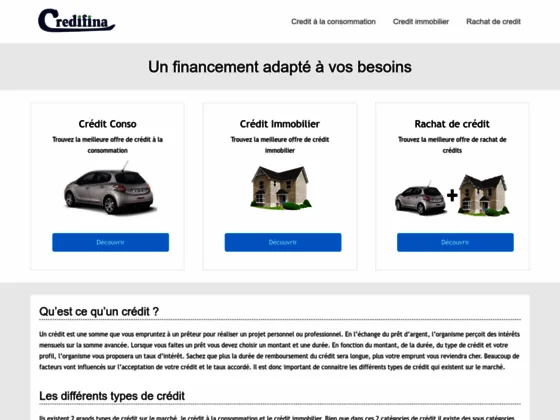 Toutes les infos sur le prêt avec credifina