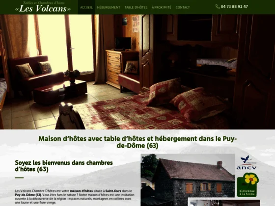 Soirée étape et table d'hôtes à Saint-Ours dans le Puy-de-Dôme (63)