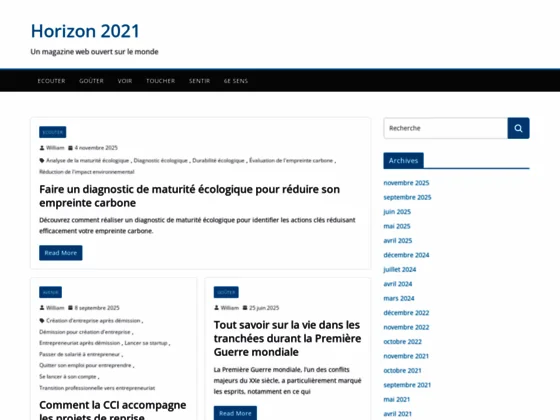 Catégorie toucher de horizon2021