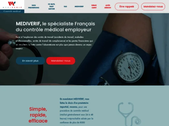 Controle arret de travail