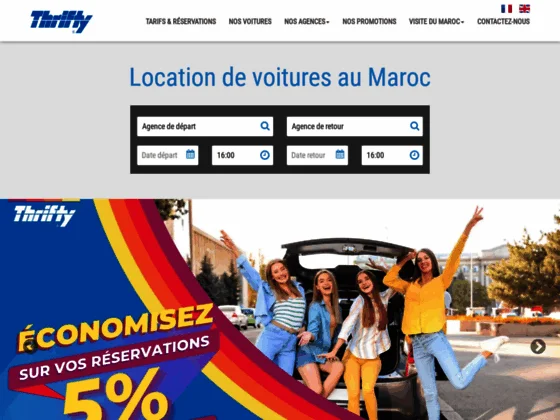 Location de voiture pas chère au Maroc – Thrifty Maroc
