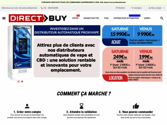 Directbuy - Grossiste materiel e-cigarettes (Aspire, Kangertech, Eleaf, Smoktech, Joyetech, Vaporess