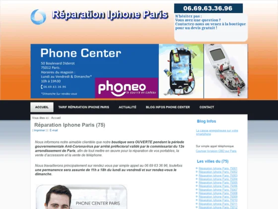 Réparation smartphone Paris
