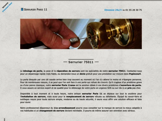 serrurier Paris 11eme