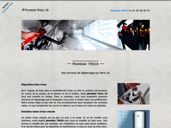 plombier Paris 16eme