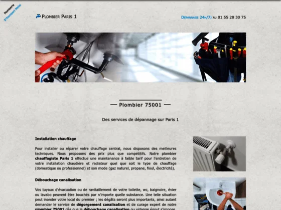 plombier Paris 1er