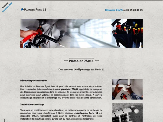 plombier Paris 11eme