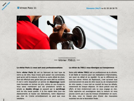 vitrier Paris 11eme