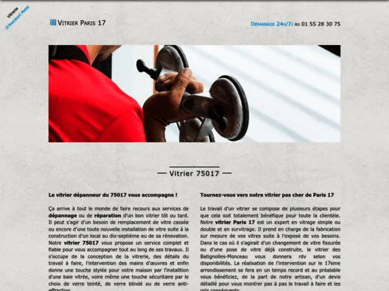 vitrier Paris 17eme
