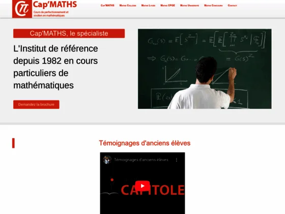 Cap'Maths - Cours de maths à Toulouse, Paris, Lyon