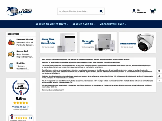 Alarme Maison sans fil et filaire