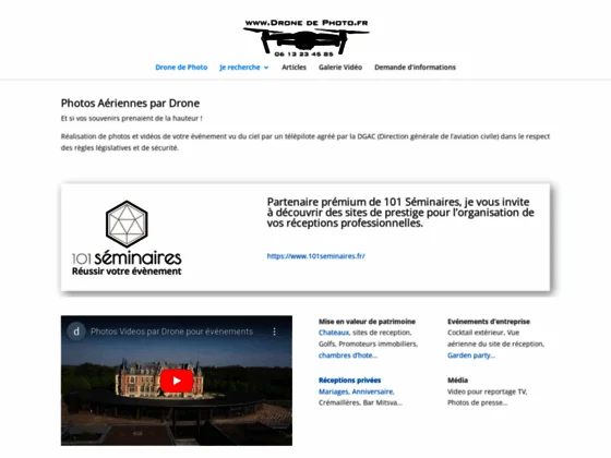 Photos & vidéos aériennes prises par drone