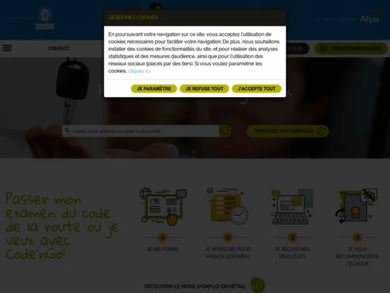 Examen du code de la route avec Code'nGO!