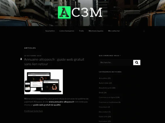 Annuaire de référencement AC3M
