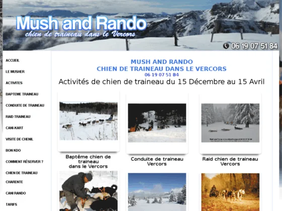 Mush and Rando Chiens de traineaux