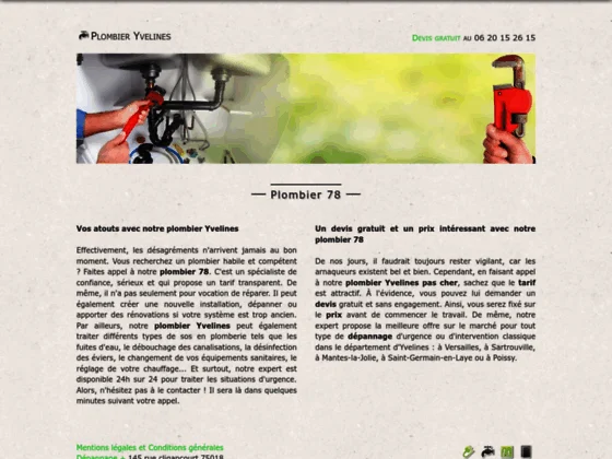 Plombier Yvelines