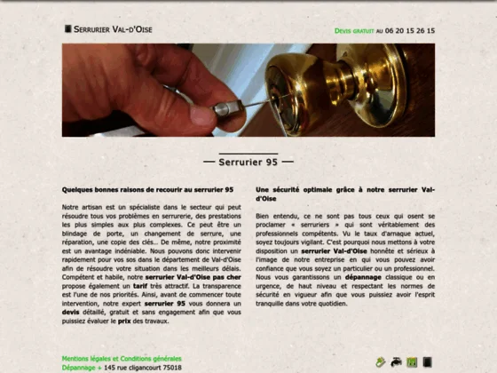 Serrurier Val-d'Oise