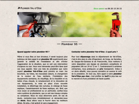 Plombier Val-d'Oise