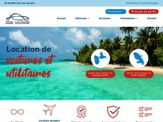 Location de voitures et d'utilitaires en Guadeloupe