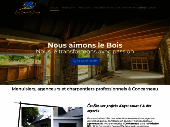 Artisan breton pour les travaux en bois en Bretagne (29)