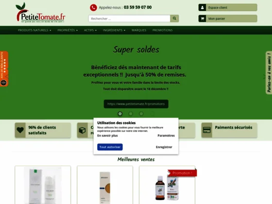 Boutique de vente des produits naturels