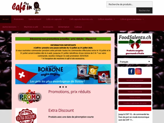 Commercialisation de cafés moulus et en capsules