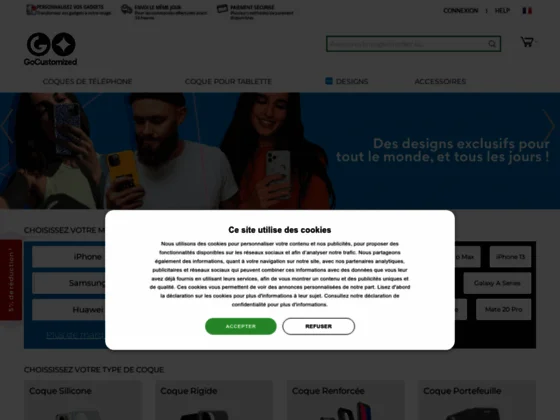 Coque personnalisée iPhone, Samsung et pleins d'autres !