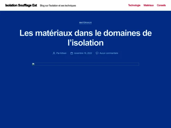 Isolation par soufflage de l'est