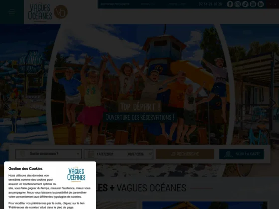 camping vagues oceanes