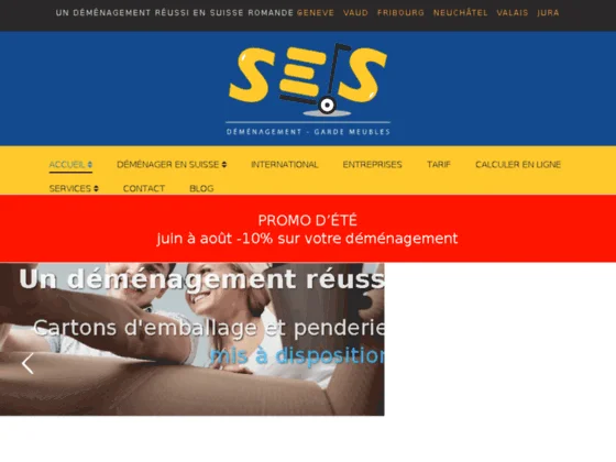 SES, garde-meubles et transports en Suisse
